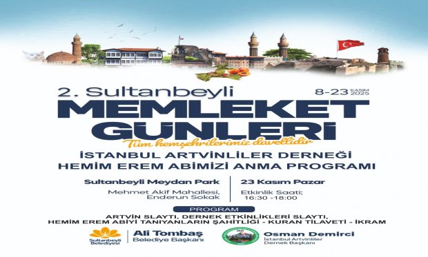 Sultanbeyli belediyesi memleket günleri  programına derneğimiz yer alıyor..