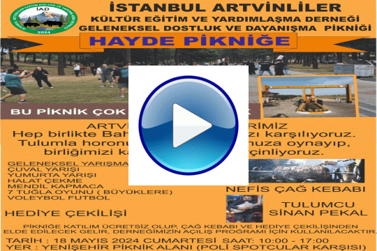 İSTANBUL ARTVİNLİLER PİKNİĞİNDEN